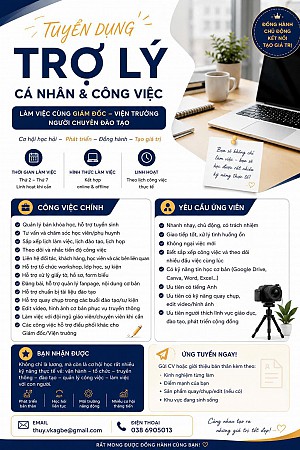 TUYỂN TRỢ LÝ GIÁM ĐỐC