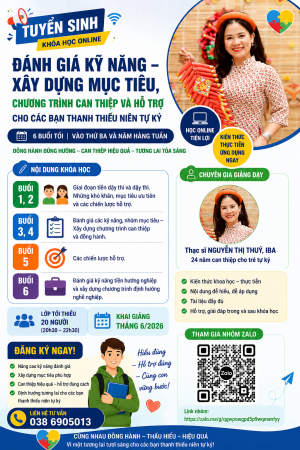 Khoá tập huấn Đánh giá - lập kế hoạch và can thiệp trẻ tự kỷ tuổi Thanh Thiếu niên